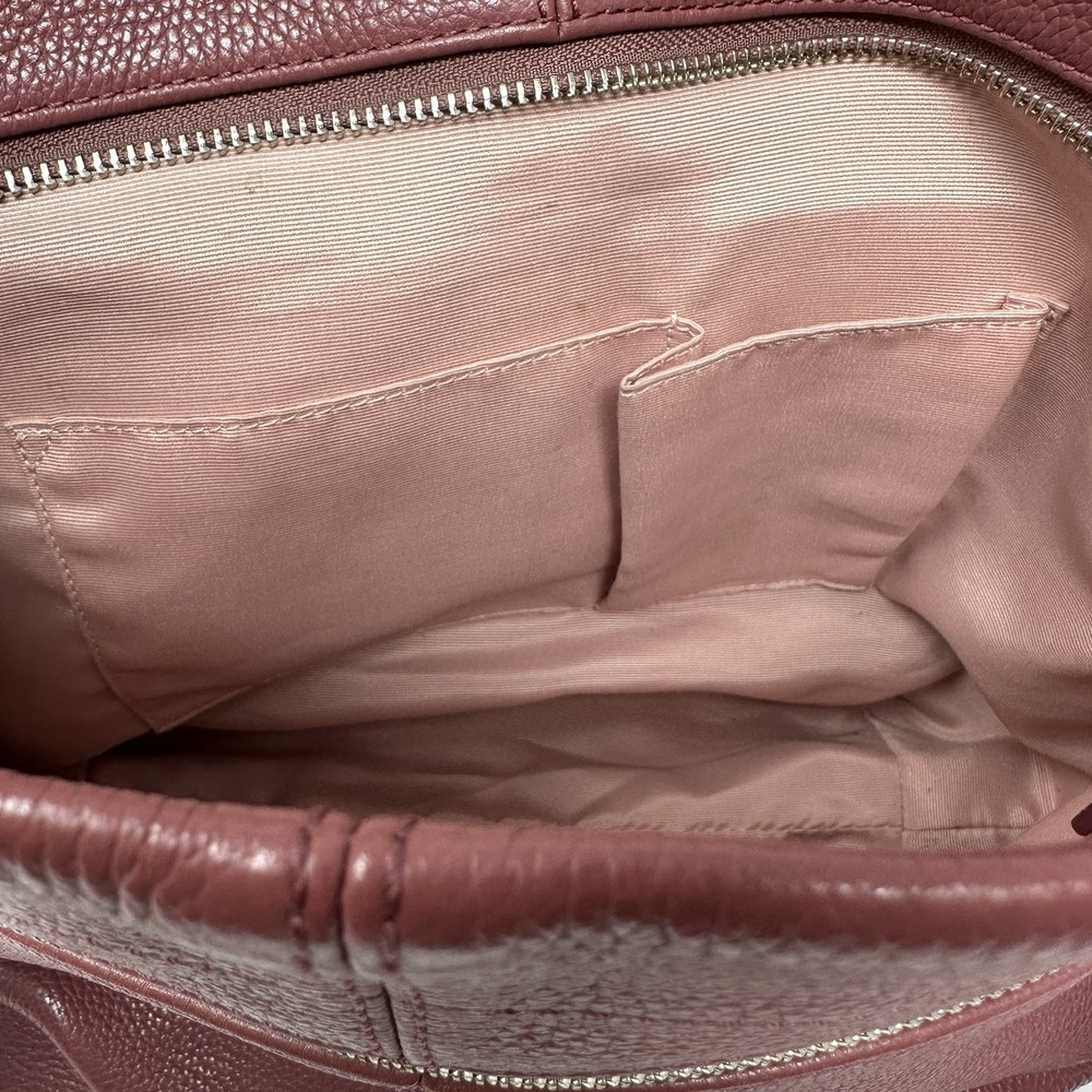 Coach Pebbled Leather Crossbody in Wine - Picture 15 of 16